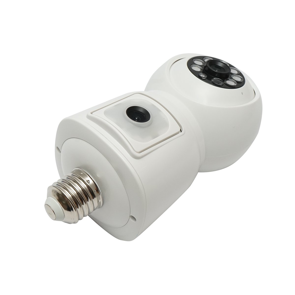 Camera de supraveghere smart-bulb lentila duala 4 MP, rotativa 360 grade PTZ, WIFI 2.4GHz, tip bec E27 cu senzor de miscare si aplicatie iCSee